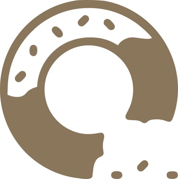 Logo cake icon food vector