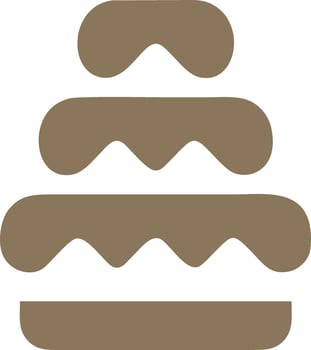Logo cake birthdays food vector
