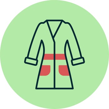 Bathrobe Vector Icon