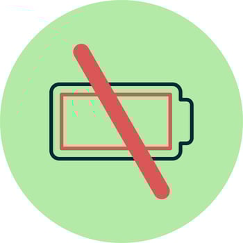 Empty Battery Vector Icon