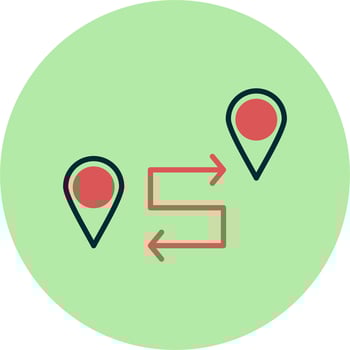 Route Vector Icon