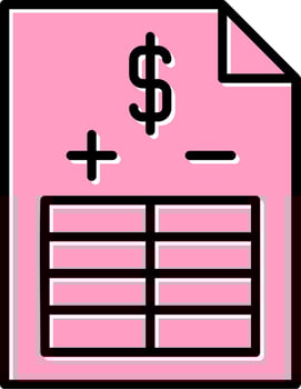 Balance Sheet Vector Icon