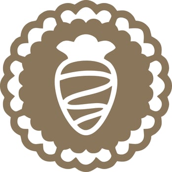 Logo cake icon food vector