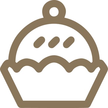 Logo cake icon food vector
