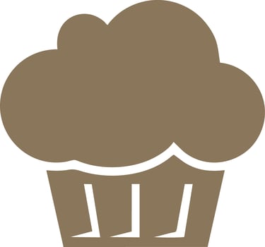 Logo cake icon food vector
