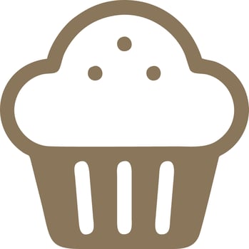 Logo cake icon food vector