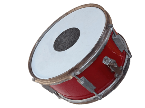 red snare drum without background. png instrumental music