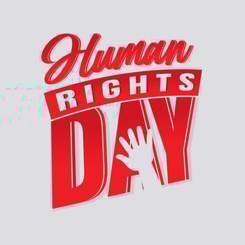 International Human Rights Day illustration template vector