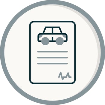 Driving License Vector Icon