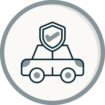 Car Insurance Vector Icon