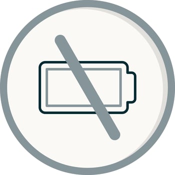 Empty Battery Vector Icon
