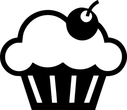 Logo Icon Cake Vector Happy Brithday Moment