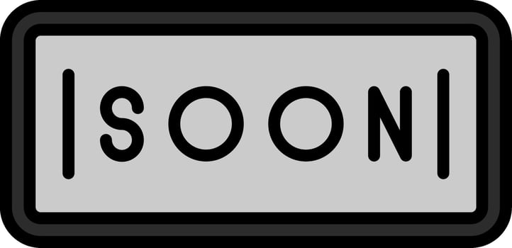 Soon Vector Icon