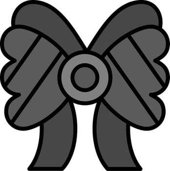 Ribbon Bow Vector Icon
