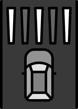 Zebra Crossing Vector Icon