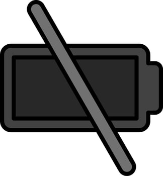 Empty Battery Vector Icon