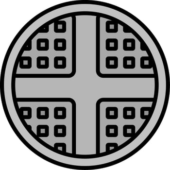 Waffle Vector Icon