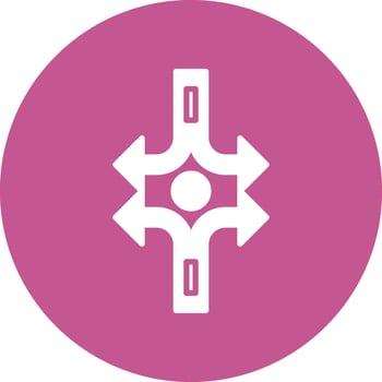 Crossroad Vector Icon