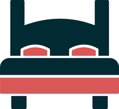 Double Bed Vector Icon