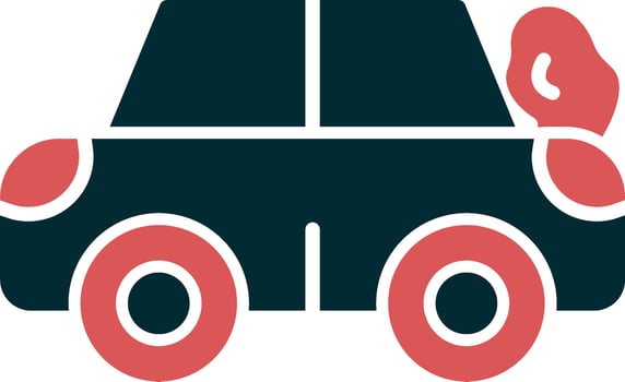 Broken Car Vector Icon