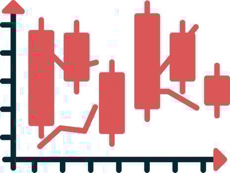 Japanese Candlestick Vector Icon
