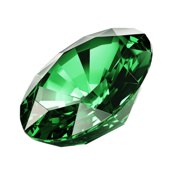 3d emerald stone isolated png