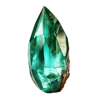 3d emerald stone isolated png