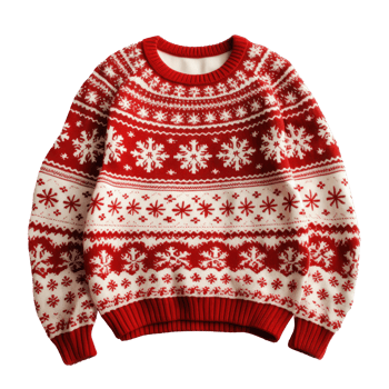 christmas funny sweater isolated png