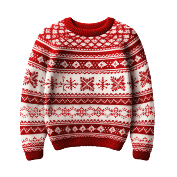 christmas funny sweater isolated png