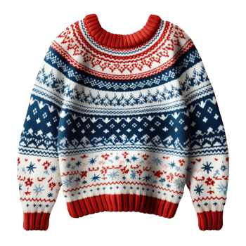 christmas funny sweater isolated png