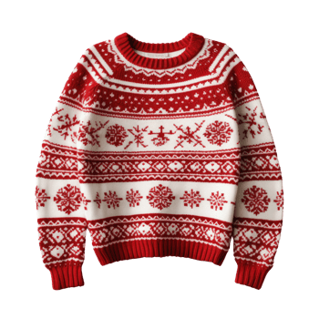 christmas funny sweater isolated png