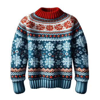 christmas funny sweater isolated png
