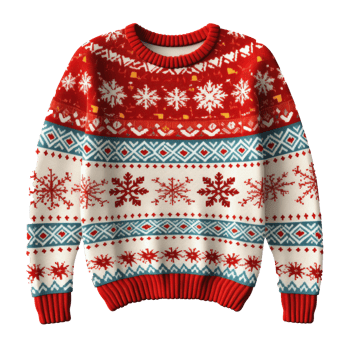 christmas funny sweater isolated png