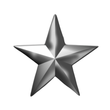 Silver star no background png