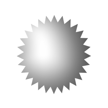 Silver circle star no background png