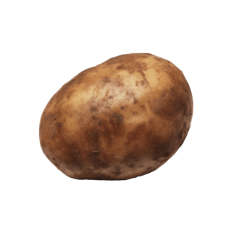 Potato no background png
