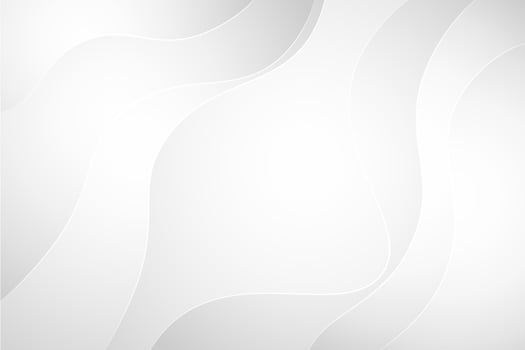 Abstract white and light gray waves background vector