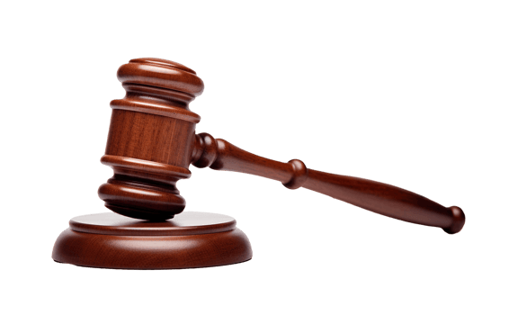 Gavel isolated on transparent background. PNG file, cut out. AI Generated