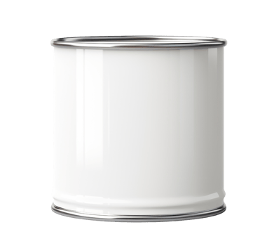 Paint can isolated on transparent background. PNG file, cut out. AI Generated