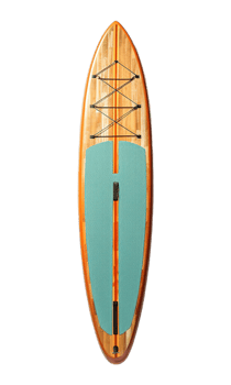 Surfboard isolated on transparent background. PNG file, cut out. AI Generated