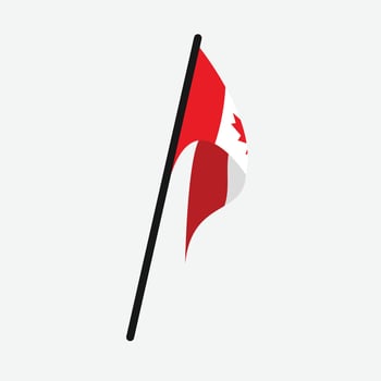 Canada flag icon vector
