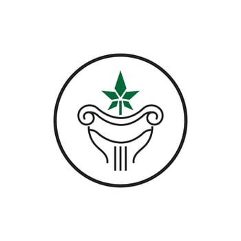 Cannabis logo vector and symbol