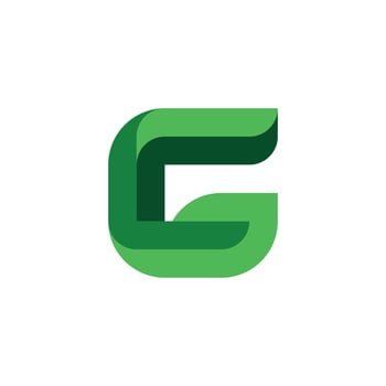 Modern and Elegant letter G leaf or leaves logo vector