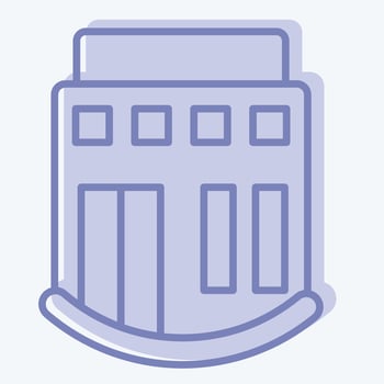Icon Club. related to Icon Building symbol. two tone style. simple design editable. simple illustration vector