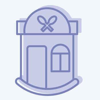 Icon Restaurant. related to Icon Building symbol. two tone style. simple design editable. simple illustration vector