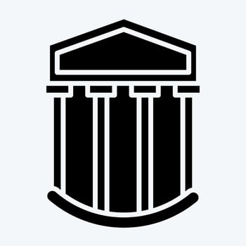 Icon Museum. related to Icon Building symbol. glyph style. simple design editable. simple illustration vector