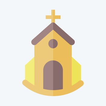 Icon Church. related to Icon Building symbol. flat style. simple design editable. simple illustration vector