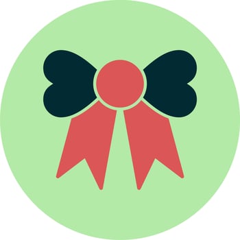 Ribbon Bow Vector Icon