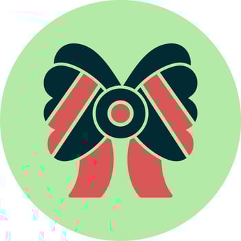 Ribbon Bow Vector Icon