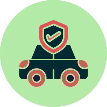 Car Insurance Vector Icon